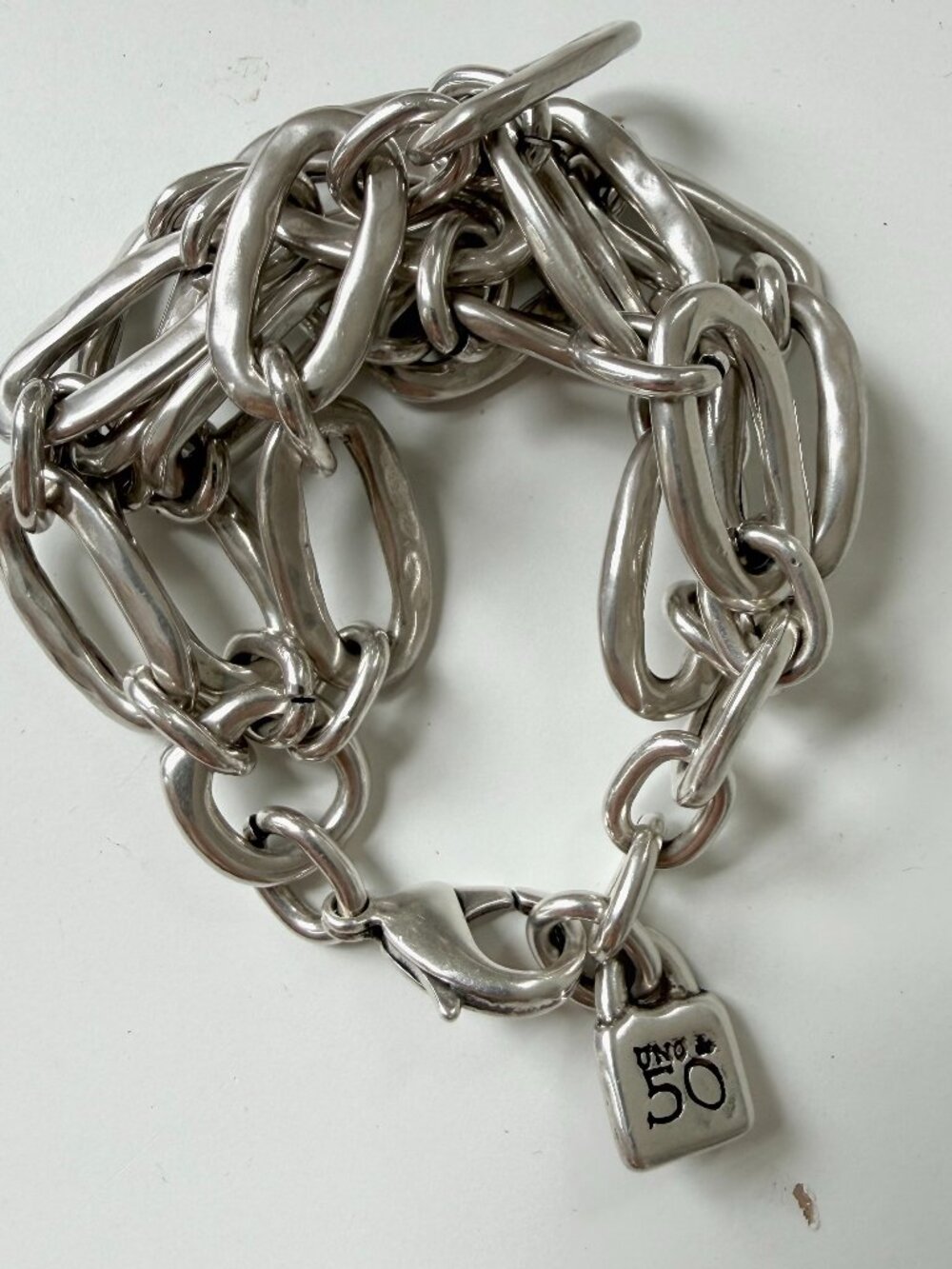 Uno De 50 Large Chain Bracelet